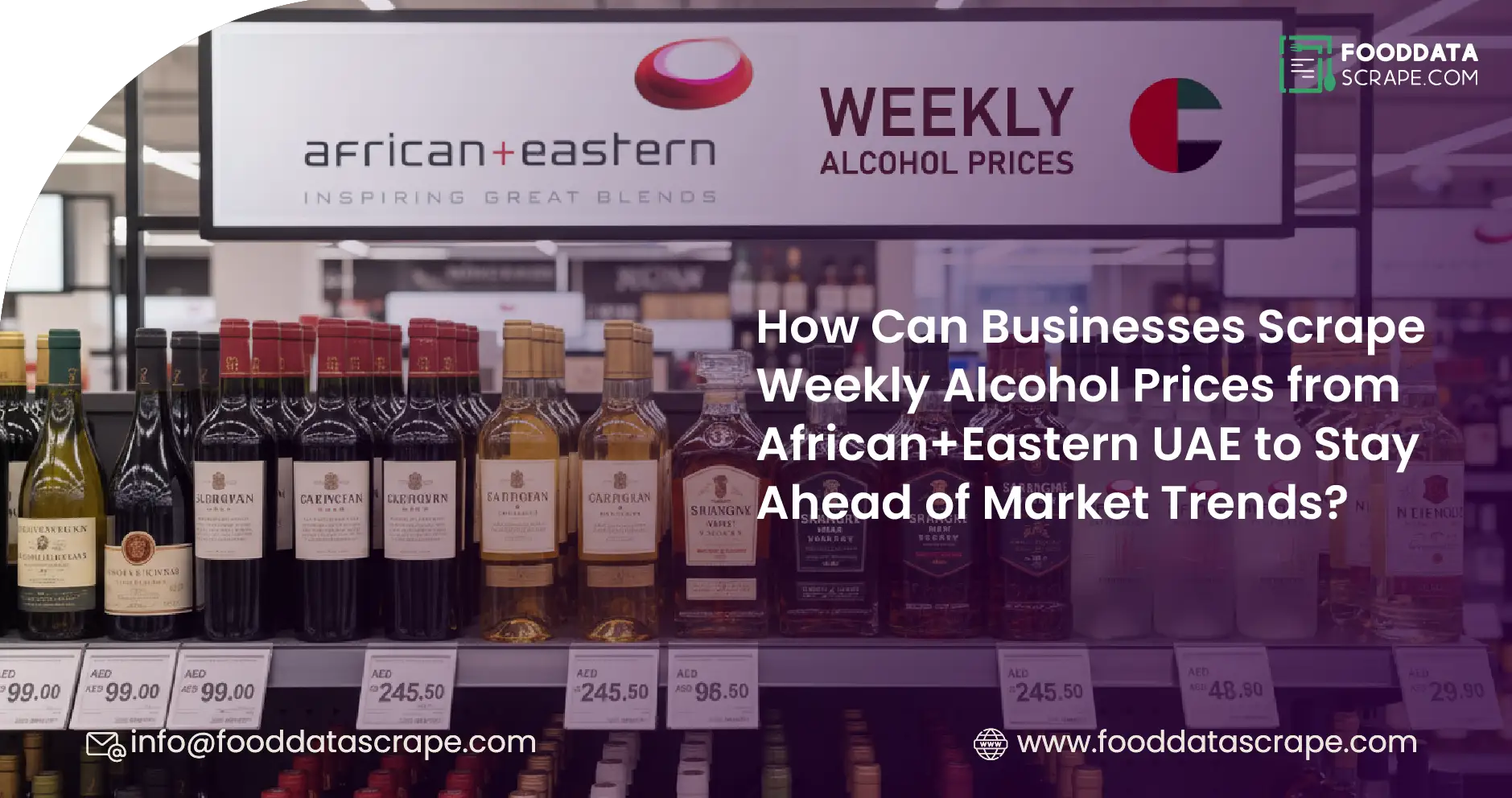 Scrape Weekly Alcohol Prices from African+Eastern UAE